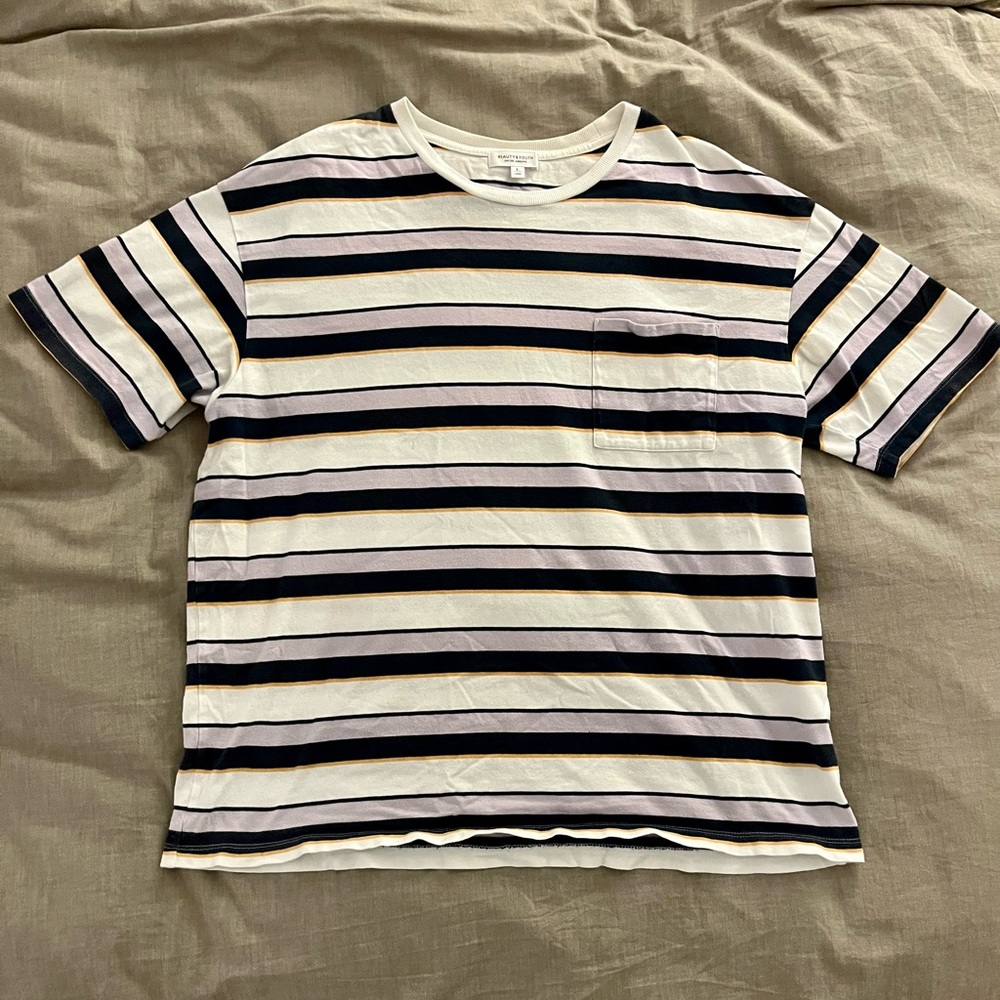 United Arrows (Japan): Striped short sleeve T-Shirt